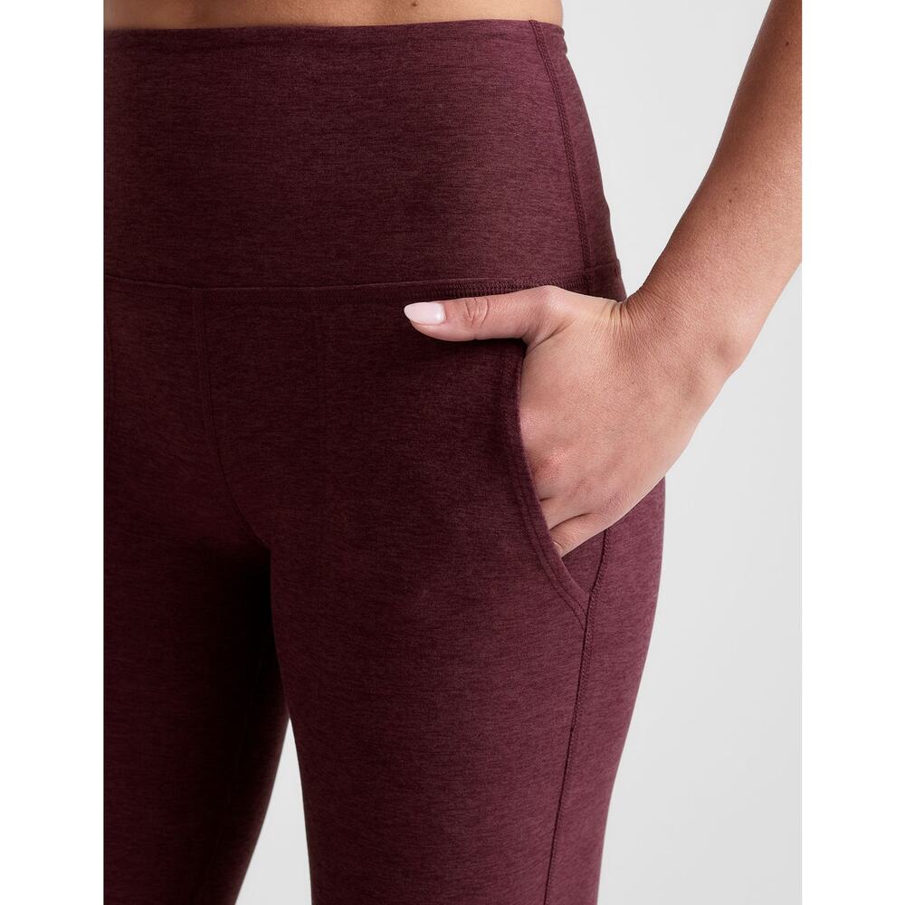Beyond Yoga Spacedye Practice Pocket Bootcut Pants Burgundy Heather XS/S NWT - Picture 12 of 13